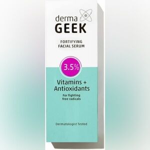 HEB Derma Geek FORTIFYING FACIAL SERUM 3.5% VITAMINS + ANTIOXIDANTS, 1 Ounce